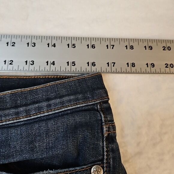 Rock & Republic Womens Berlin Size 12L Jeans Embossed Pocket Stars Logo … - Picture 5 of 14